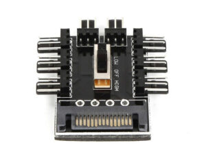 1 to 8 PC Cooler Cooling Fan Hub Splitter Cable PWM SATA Molex 12V 3Pin